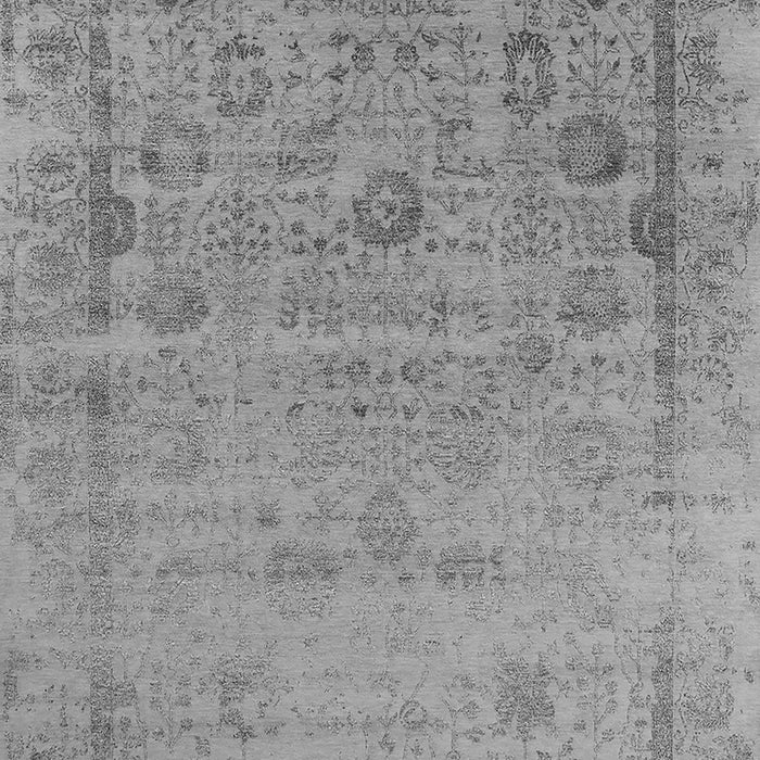 Machine Washable Oriental Gray Industrial Rug, wshurb2569gry