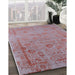 Machine Washable Industrial Modern Red Rug in a Family Room, wshurb2569