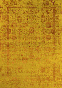 Oriental Yellow Industrial Rug, urb2569yw