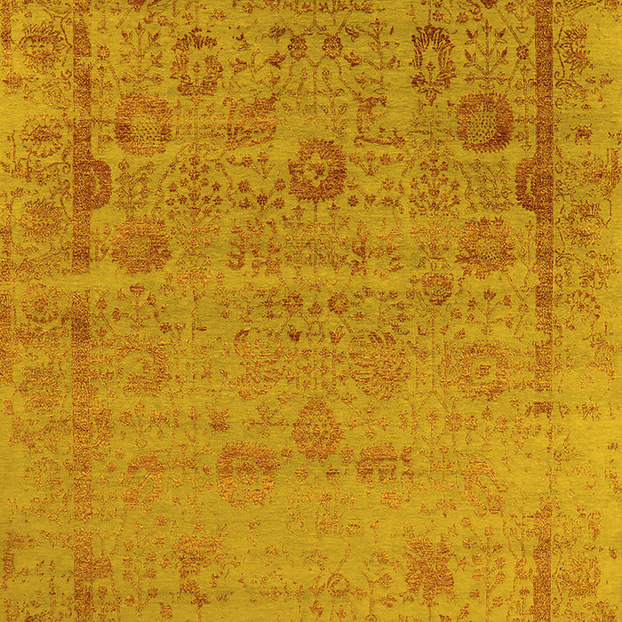 Oriental Yellow Industrial Rug, urb2569yw