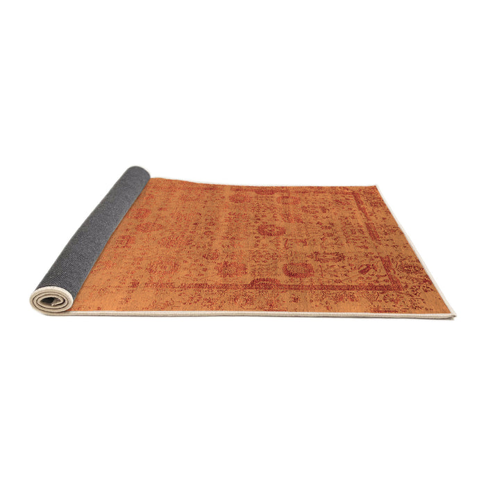 Sideview of Oriental Orange Industrial Rug, urb2569org