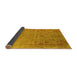 Sideview of Oriental Yellow Industrial Rug, urb2569yw