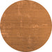 Round Oriental Orange Industrial Rug, urb2570org