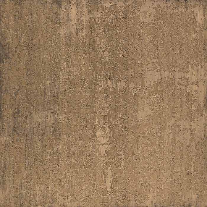Square Oriental Brown Industrial Rug, urb2570brn
