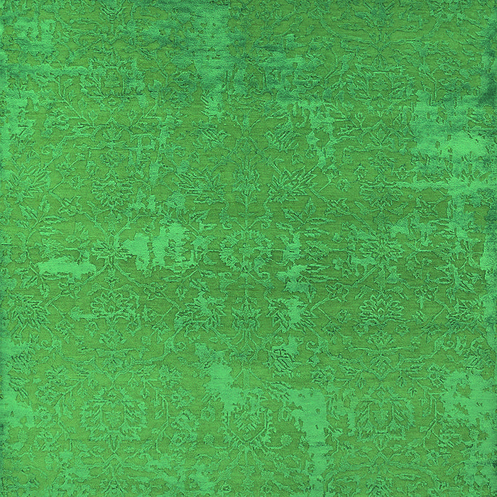 Machine Washable Oriental Green Industrial Area Rugs, wshurb2570grn