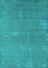 Oriental Turquoise Industrial Rug, urb2570turq