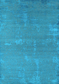 Oriental Light Blue Industrial Rug, urb2570lblu