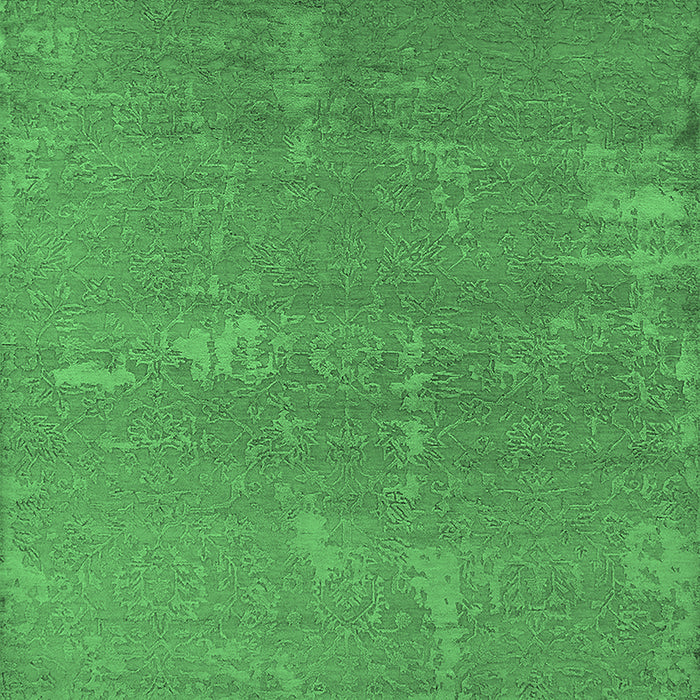 Machine Washable Oriental Emerald Green Industrial Area Rugs, wshurb2570emgrn