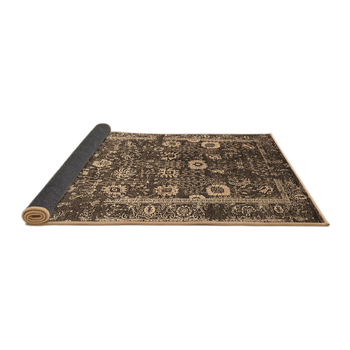 Sideview of Oriental Brown Industrial Rug, urb2571brn