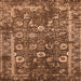 Square Oriental Orange Industrial Rug, urb2571org