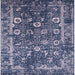 Square Machine Washable Industrial Modern Blue Rug, wshurb2571