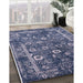 Machine Washable Industrial Modern Blue Rug in a Family Room, wshurb2571