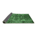 Sideview of Oriental Emerald Green Industrial Rug, urb2571emgrn