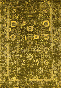 Oriental Yellow Industrial Rug, urb2571yw