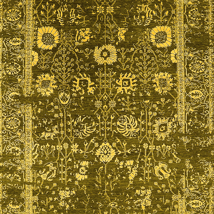 Oriental Yellow Industrial Rug, urb2571yw