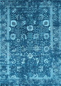 Oriental Light Blue Industrial Rug, urb2571lblu