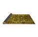 Sideview of Oriental Yellow Industrial Rug, urb2571yw