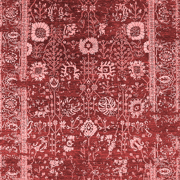 Machine Washable Oriental Red Industrial Rug, wshurb2571red