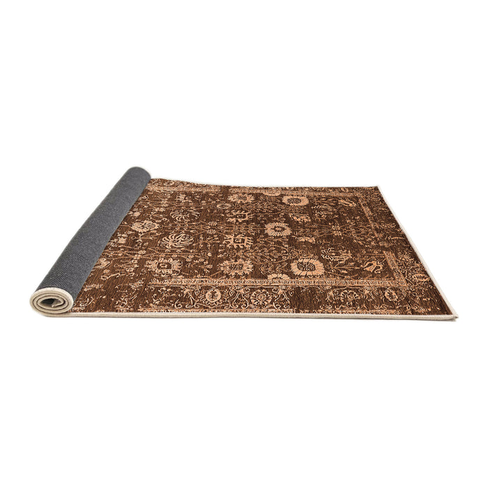 Sideview of Oriental Orange Industrial Rug, urb2571org