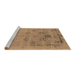 Sideview of Machine Washable Oriental Brown Industrial Rug, wshurb2572brn
