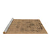 Sideview of Machine Washable Oriental Brown Industrial Rug, wshurb2572brn