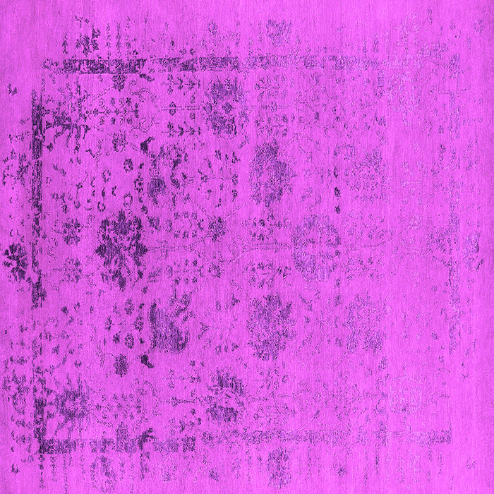 Square Machine Washable Oriental Pink Industrial Rug, wshurb2572pnk