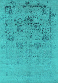 Oriental Turquoise Industrial Rug, urb2572turq