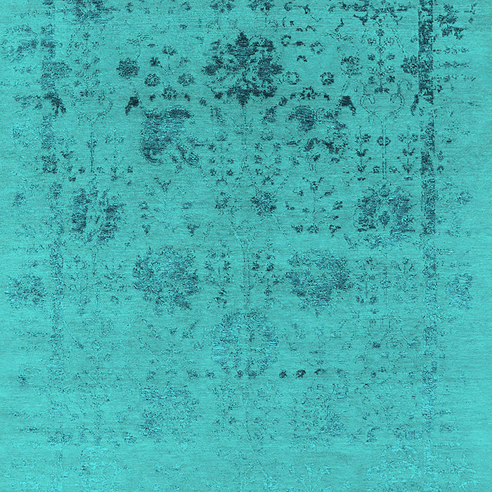 Oriental Turquoise Industrial Rug, urb2572turq