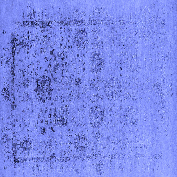 Square Oriental Blue Industrial Rug, urb2572blu