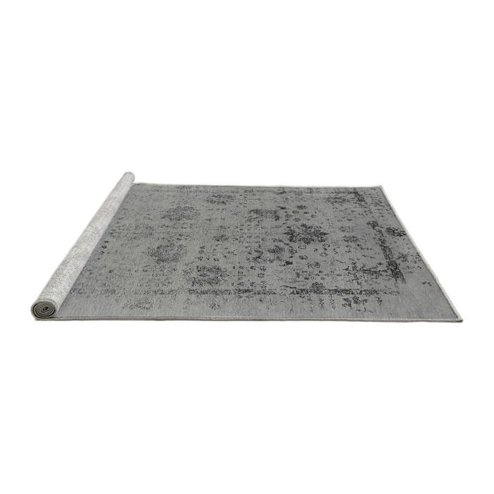 Sideview of Machine Washable Oriental Gray Industrial Rug, wshurb2572gry