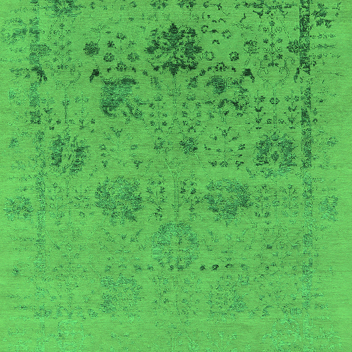 Machine Washable Oriental Green Industrial Area Rugs, wshurb2572grn
