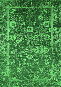 Oriental Green Industrial Rug, urb2573grn