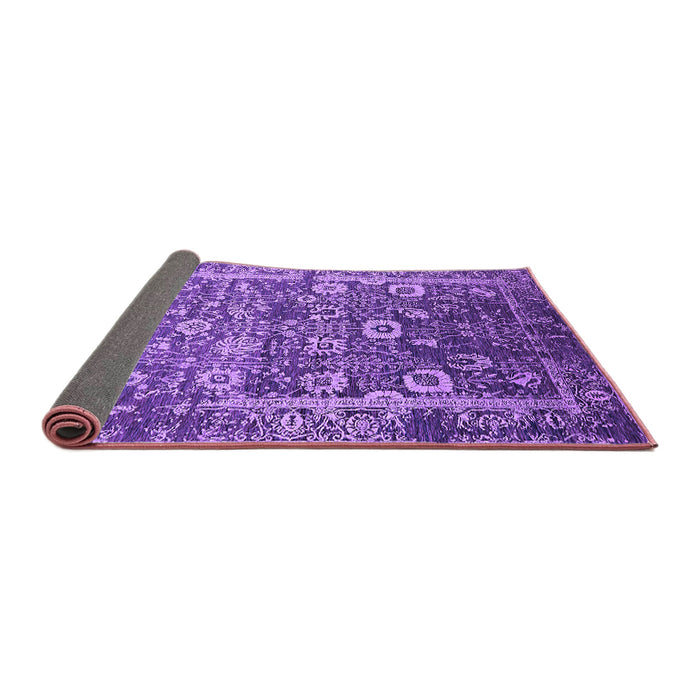 Sideview of Oriental Purple Industrial Rug, urb2573pur