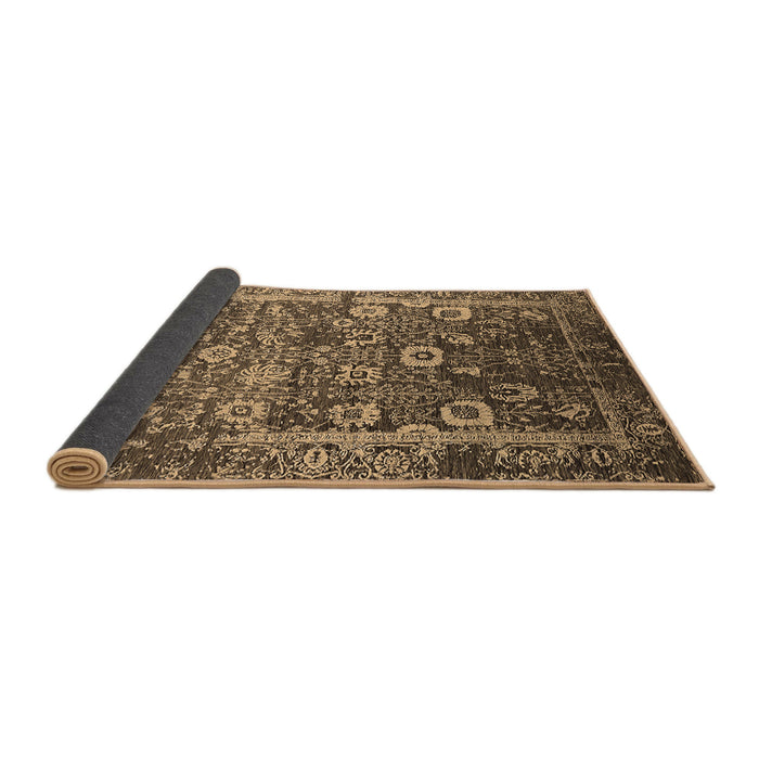 Sideview of Oriental Brown Industrial Rug, urb2573brn