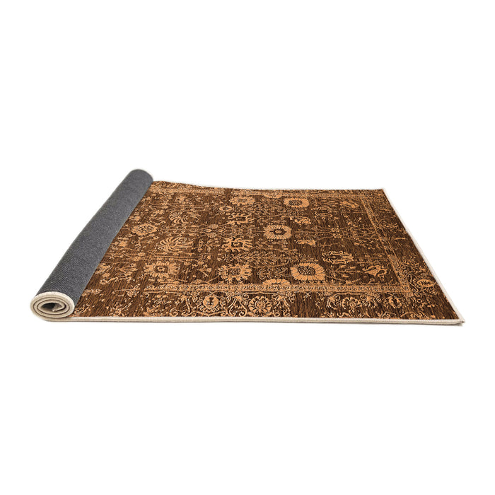 Sideview of Oriental Orange Industrial Rug, urb2573org