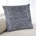 Lifestyle Image of Mid-Century Modern Urban Square Charcoal Blue Throw Pillow, 18 inch by 18 inch, pwurb2573
