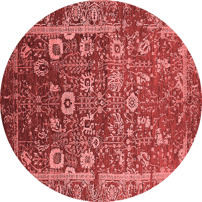 Machine Washable Oriental Red Industrial Rug, wshurb2573red