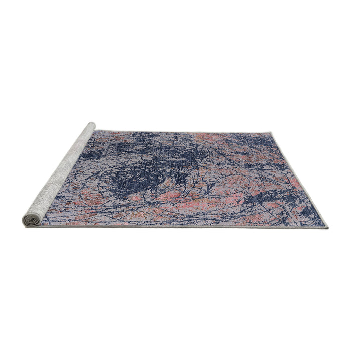 Sideview of Machine Washable Industrial Modern Wisteria Purple Rug, wshurb2574