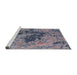 Sideview of Machine Washable Industrial Modern Wisteria Purple Rug, wshurb2574