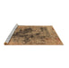 Sideview of Machine Washable Oriental Brown Industrial Rug, wshurb2574brn