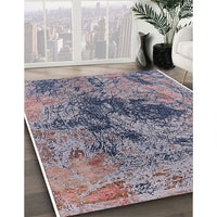 Mid-Century Modern Purple Oriental Rug, urb2574