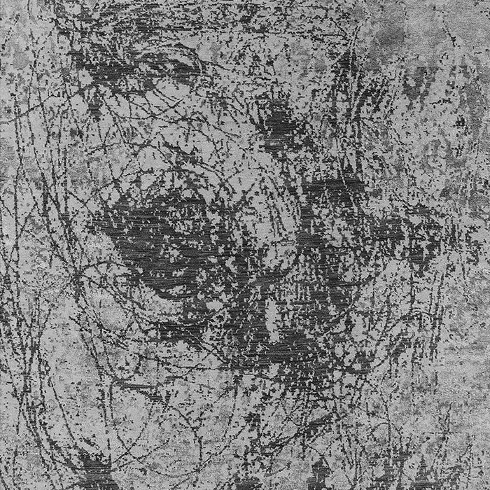 Machine Washable Oriental Gray Industrial Rug, wshurb2574gry