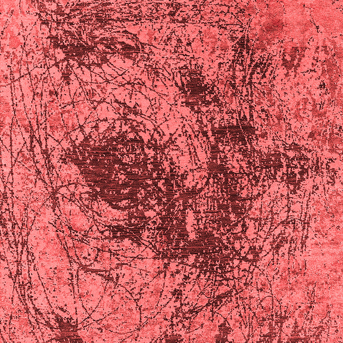 Machine Washable Oriental Red Industrial Rug, wshurb2574red