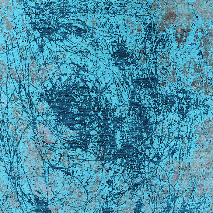 Oriental Light Blue Industrial Rug, urb2574lblu