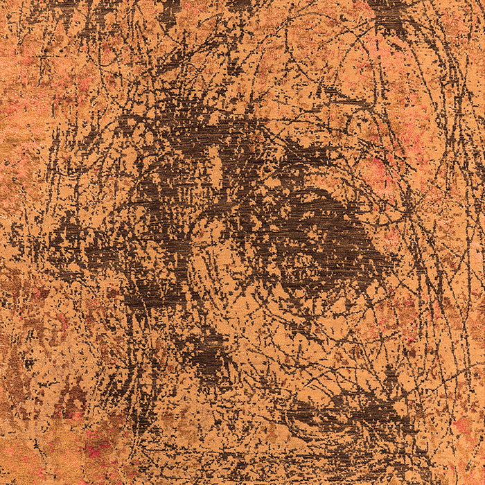 Oriental Orange Industrial Rug, urb2574org