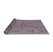 Sideview of Mid-Century Modern Mauve Taupe Purple Oriental Rug, urb2575