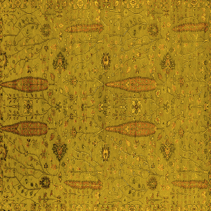 Square Oriental Yellow Industrial Rug, urb2575yw