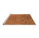 Sideview of Machine Washable Oriental Orange Industrial Area Rugs, wshurb2575org