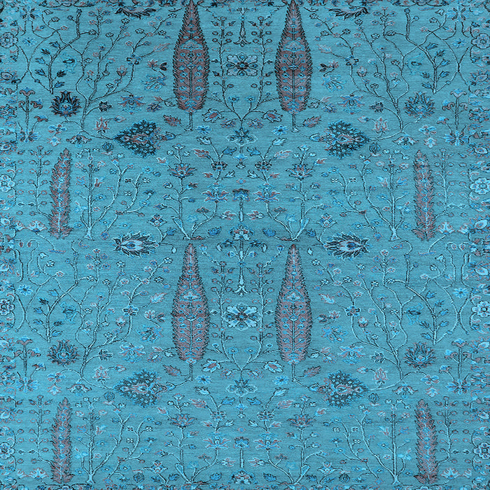 Square Oriental Light Blue Industrial Rug, urb2575lblu