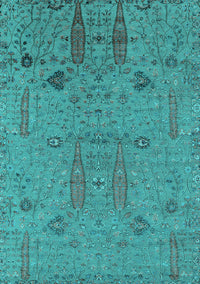 Oriental Turquoise Industrial Rug, urb2575turq